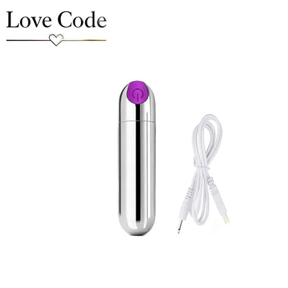 USB Rechargeable Mini Bullet Vibrator - 10 Speed Clitoral & G Spot Massage Stimulator for Women