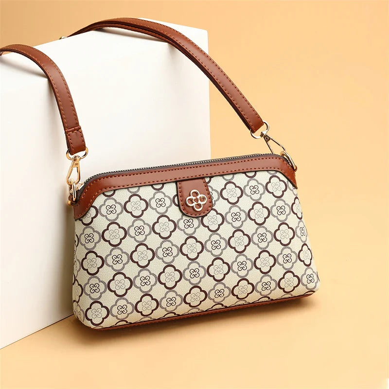 High-Quality PU Leather Women’s Shoulder Bag – Small Luxury Crossbody Messenger Handbag & Phone Satchel