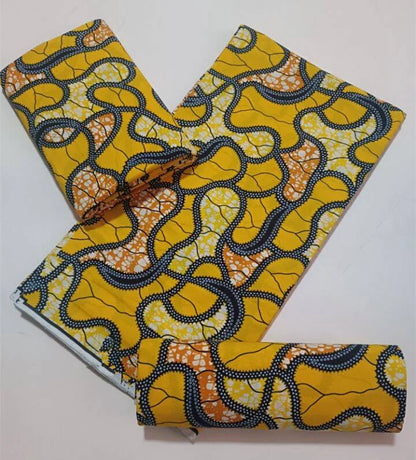 High Quality African Wax Print Fabric - 100% Cotton Soft Ankara Real Wax Fashion Material