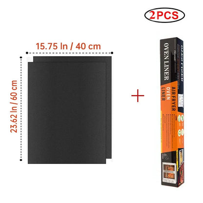 60x40cm Non-Stick BBQ Grill Mat - Heat Resistant Reusable Baking Sheet for Easy Cooking, Grilling & Outdoor Barbecue