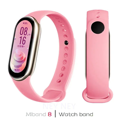 Waterproof Silicone Sport Strap for Xiaomi Mi Band 9/8/NFC – Replacement Smart Bracelet Accessory