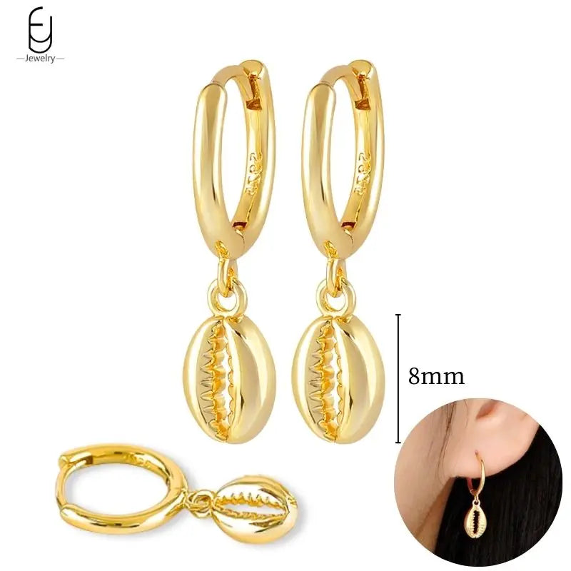 925 Sterling Silver Gold Tassel Earrings - Vintage Crystal Long Chain Hoop Jewelry for Women