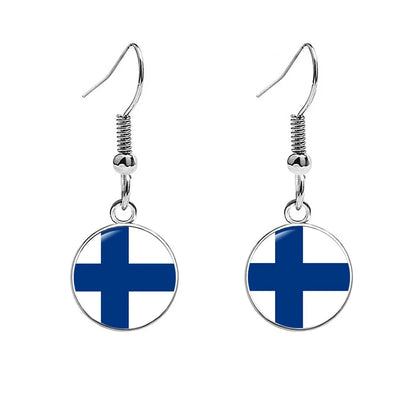 France National Flag Earrings - Multicolor Country Flag Jewelry for Women, Travel Pride & Celebration Gifts
