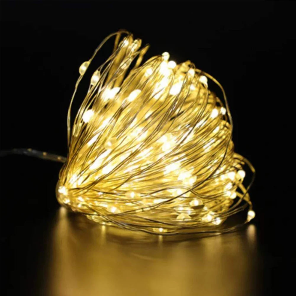 LED Copper Wire Fairy Lights - Waterproof Battery Operated String Lights for Wedding, Party, Christmas & DIY Decorations