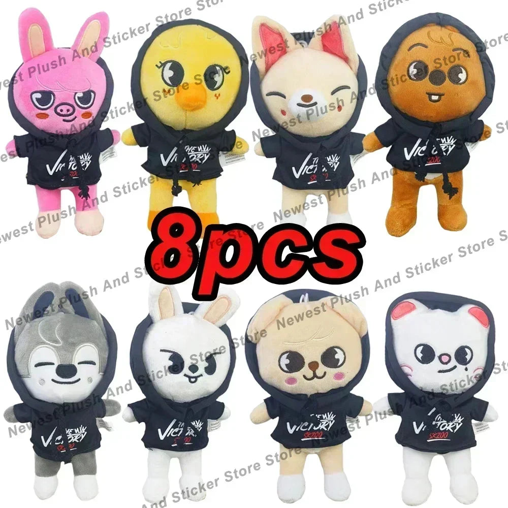 Kpop SKZOO Plush Keychain – Cute Dog Pendant Toy for Kids, Backpack Hanging, Birthday Gift