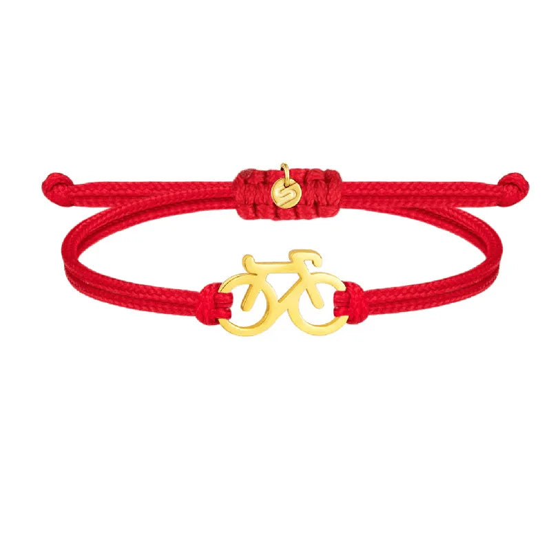 2025 Fashion Bicycle Bracelet – Trendy Pink Sports Cycling Pendant Jewelry