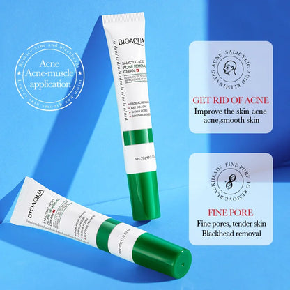 BIOAQUA Salicylic Acid Face Cream - Acne Treatment Moisturizing Cream for Blackhead Removal, Skin Repair & Firming Care