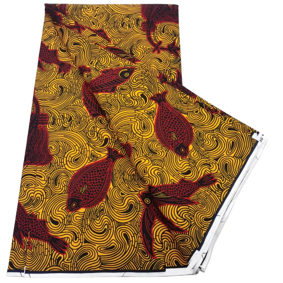 2026 African Real Wax Print Fabric - High Quality Ankara Pagne ABC