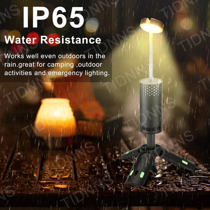 Telescopic Camping Lantern - Rechargeable Fishing Light, Dimmable Atmosphere, Emergency Light, 10000mAh