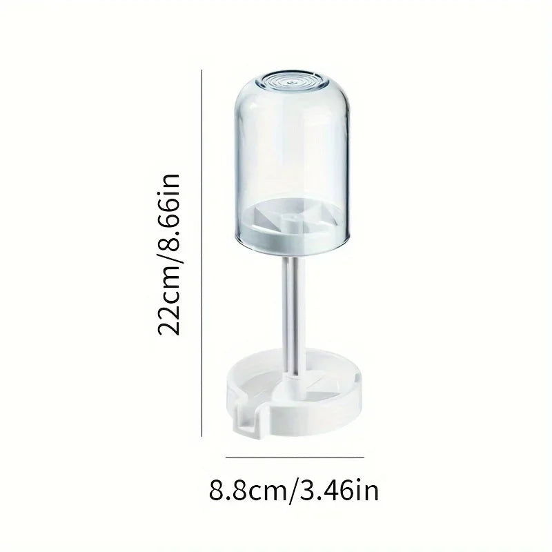 Bathroom Toothbrush Holder - Dust Cover Drainage Organizer with Multifunctional Toothbrush and Cup Storage