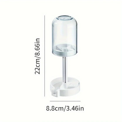 Bathroom Toothbrush Holder - Dust Cover Drainage Organizer with Multifunctional Toothbrush and Cup Storage