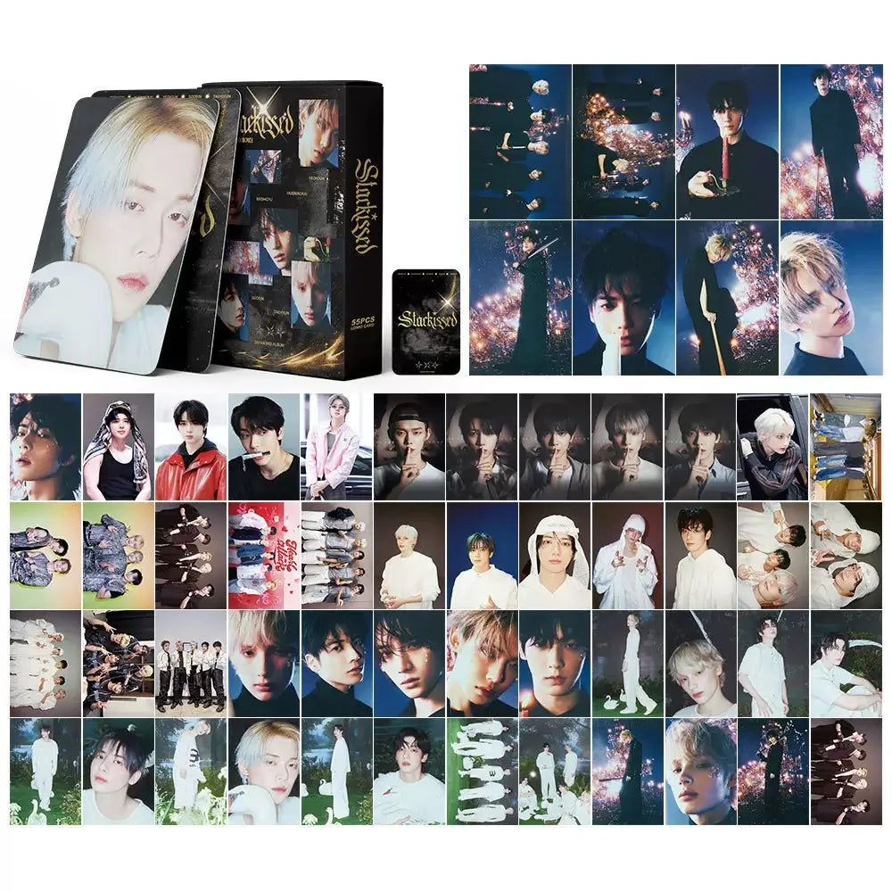 Kpop 7TH YEAR Album LOMO Photo Card Set - 55PCS Boy Group Member Fan Collection Cards Gift
