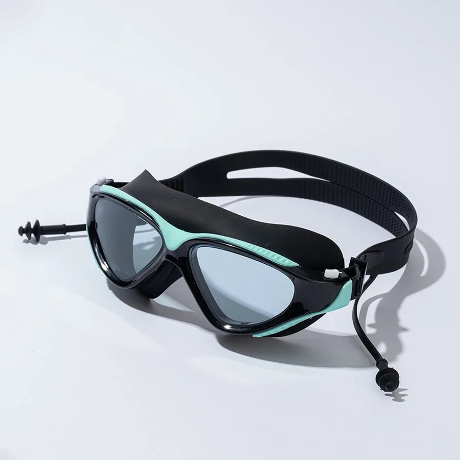 Seasprint Swimming Goggles - Anti-Fog UV Protection Waterproof Adjustable Silicone Swim Glasses