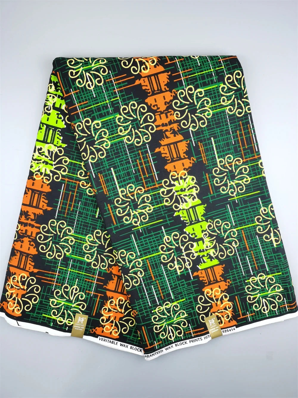 African Real Wax Ankara Fabric - 100% Cotton 6 Yards Nigerian Print Party Dress Sewing Material