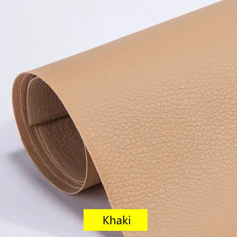 100x137cm Black Self-Adhesive Leather Repair Tape – DIY Sticky Patch for Sofa & Leather Repairs