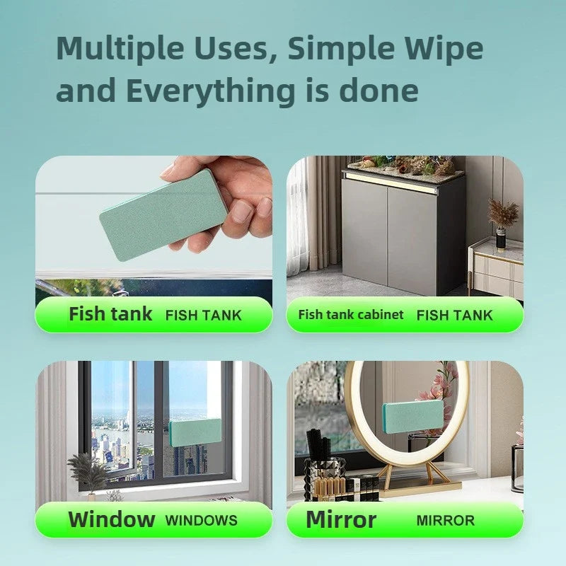3/5Pcs Aquarium Cleaning Wipes - Fish Tank Glass Descaling Tool for Water Marks & Scale Removal
