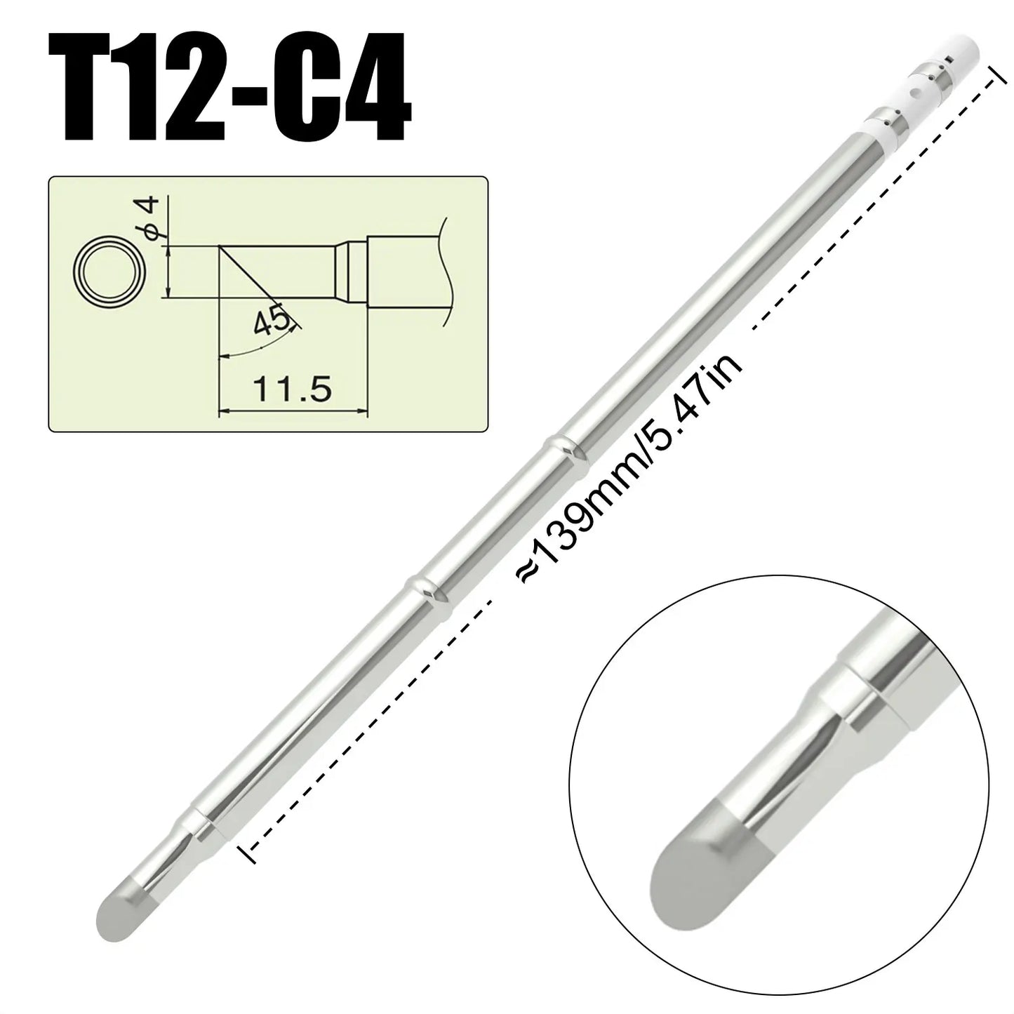 T12 Soldering Iron Tips - Universal Replacement Tips for Hakko FX951 FX-950 Welding Stations