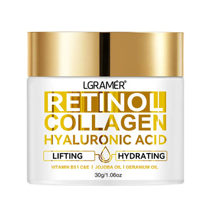 Retinol Face Cream - Collagen & Hyaluronic Acid Moisturizer for Wrinkle Care, Hydration & Skin Firming