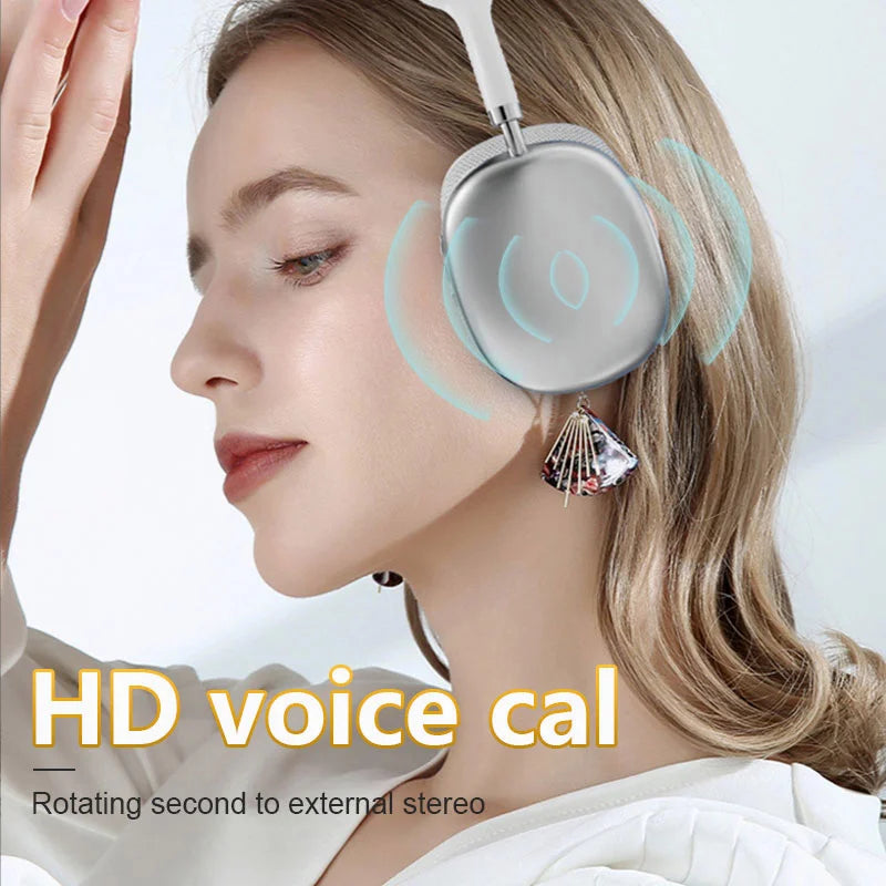 NEW P9 Pro Max Air Wireless Bluetooth Headphones - Noise Cancelling, Mic, Over Ear Gaming and Sports Headset for Apple