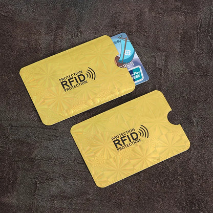 10PCS RFID Card Protector Sleeves - Anti Scan NFC Blocking Aluminum Foil Credit Card Holder