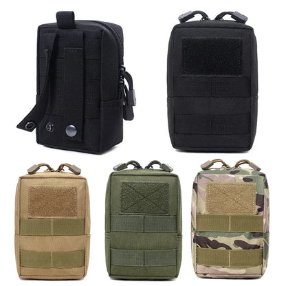 3Pcs Dog Tactical Harness Bags — 2 Pouch MOLLE Set & 1 Belt Bottle Holder for Military Training & Outdoor Use