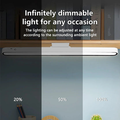 Remote Magnetic Desk Lamp – USB Rechargeable LED Table Light with Stepless Dimming for Reading & Study