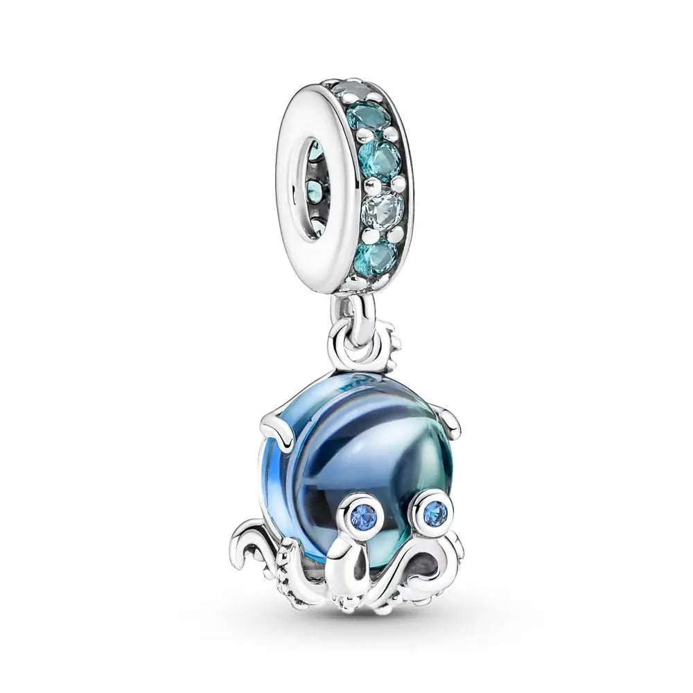 2024 New 925 Sterling Silver Bulb & Small Turtle Charm Pendant – Fit for Original Pandora Bracelet, DIY Women’s Jewelry Gift