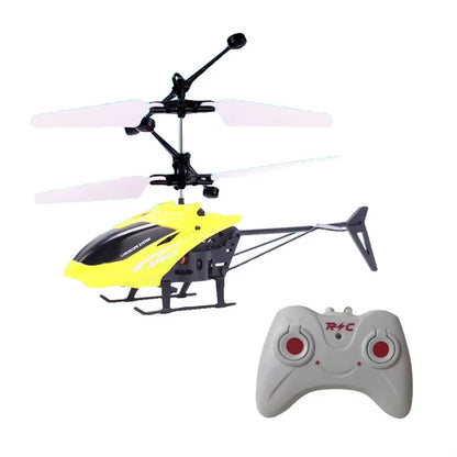 Rechargeable Mini RC Helicopter - Wireless Remote Control Infrared Induction Aircraft Toy for Kids