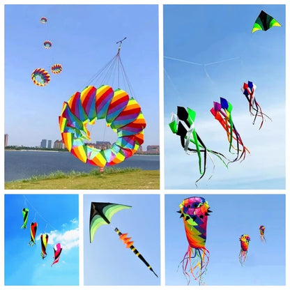 Large Decorative Show Kite - Professional Outdoor Wind Kite with Butterfly Snake Koi Design