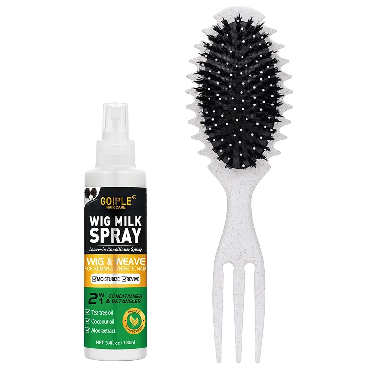 100ml Wig Milk Moisturizing Spray - Leave-In Conditioner for Synthetic Hair Frizz Control & Shine Care