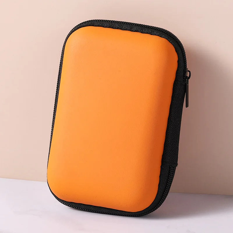 Portable Travel Cable Organizer Bag – Zipper Storage Case for Earphones & Electronic Accessories