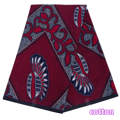 African Ankara Wax Print Fabric - 100% Cotton Real Wax African Patchwork Material for Dresses A-29