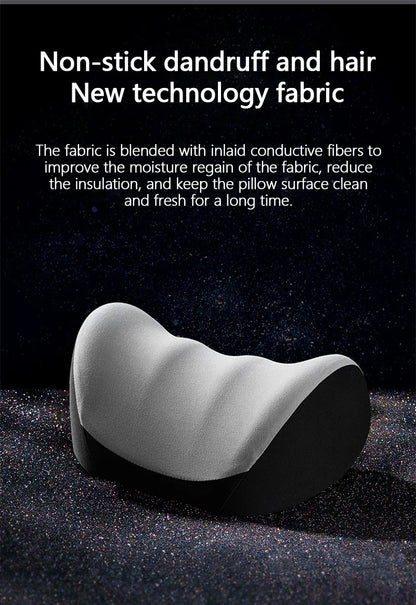 Electric Car Lumbar & Neck Massage Pillow | Single Headrest Vibration Cushion for Seat Support