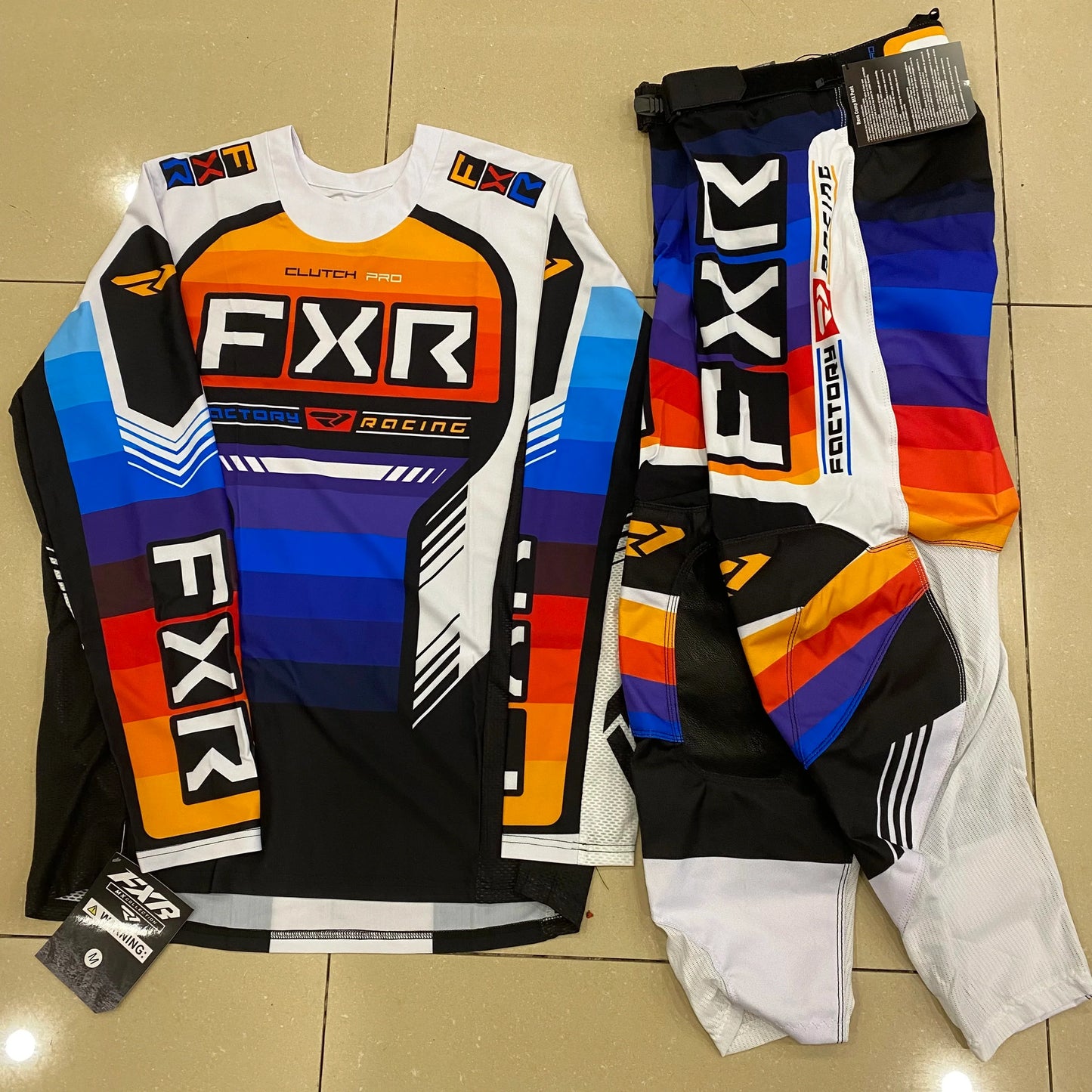NEW FXR Off-Road Motorcycle Clothing Set – MX Jersey & Pants Combo for Dirt Bike Racing & Motocross