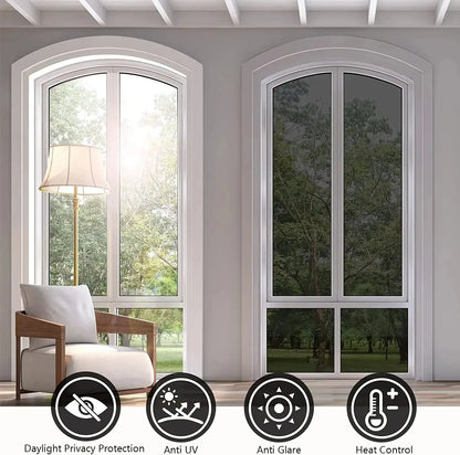 40-90CM Window Privacy Tint Film – Anti-Glare One-Way Mirror UV Vinyl Screen for Home