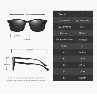 TR Polarized Sunglasses for Men & Women – Classic Sports & Driving Glasses for Fishing and Outdoor Activities