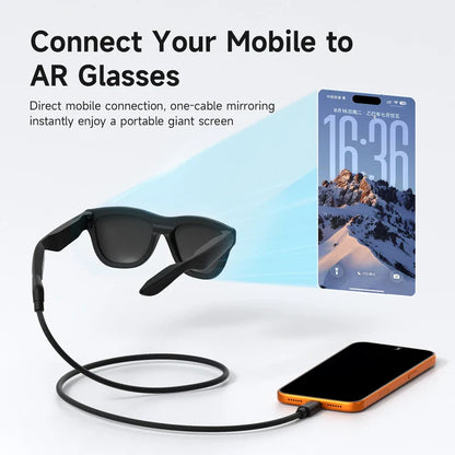 Hagibis USB-C Smart Glasses Cable – 4K 60Hz Charging & Data Power Cord for XREAL Air/One, RayNeo Air & VITURE