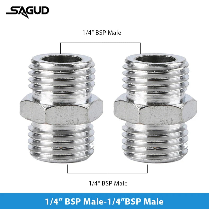 SAUGD 9PCS Airbrush Adapter Fitting Replacement Kit – Coupling Connectors for Compressor & Airbrush Hose