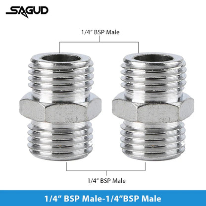 SAUGD 9PCS Airbrush Adapter Fitting Replacement Kit – Coupling Connectors for Compressor & Airbrush Hose