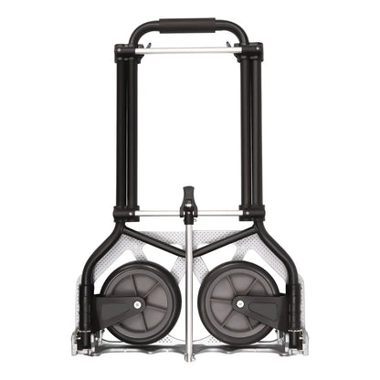 Folding Hand Truck & Dolly — Adjustable Height Aluminum Portable Cart with Anti-Slip Wheels, 264lb Capacity