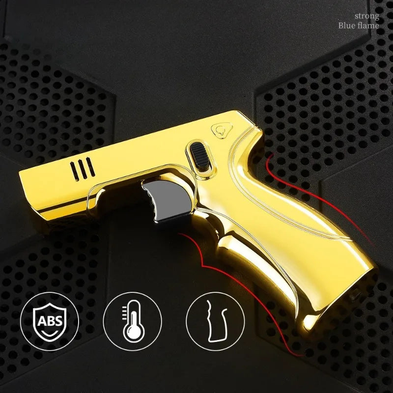 1300°C Butane Torch Lighter - High Temperature Gas Flame Gun with Safety Lock for Kitchen, Outdoor & Cigar Use