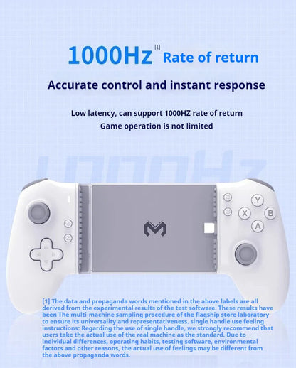 Memo S3 Gamepad Type-C Mobile Controller – Hall Effect Stretch Handle, Joystick for Android, PS Cloud Gaming, Customizable