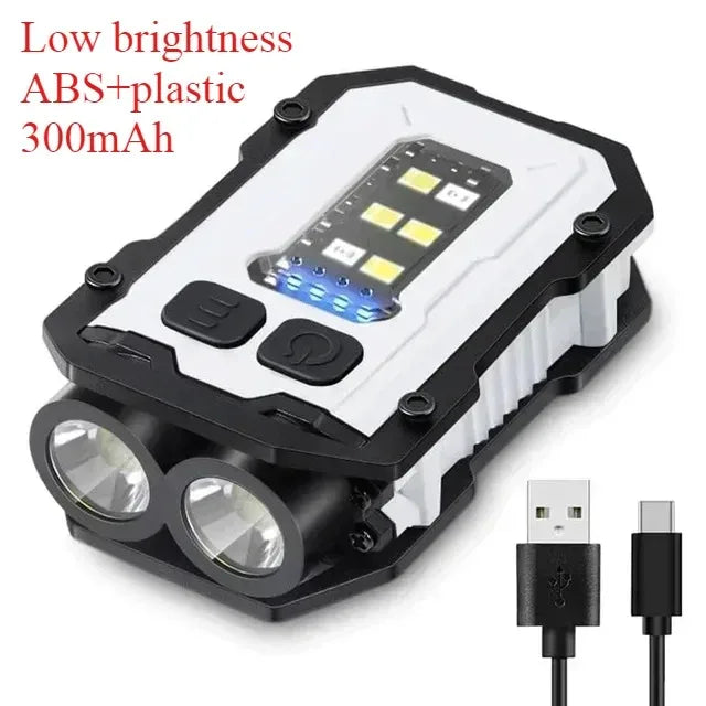Tactical Mini LED Flashlight - Rechargeable EDC Work Light for Outdoor Camping Hiking and Molle Gear
