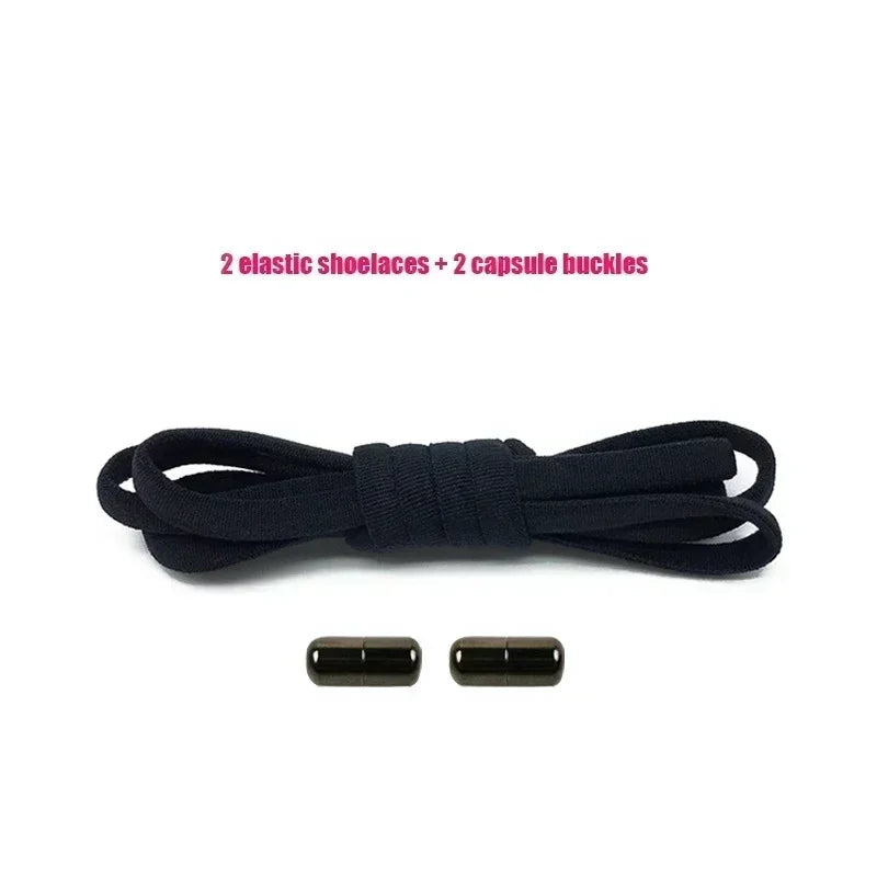 Elastic No-Tie Shoelaces - Quick Slip-On Stretch Shoe Laces for Kids & Adults