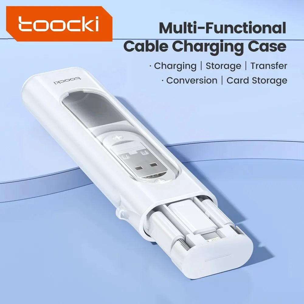 Toocki 5-in-1 USB-C to USB-C PD 60W Fast Charging Cable Set – Multi Adapter Charging Kit for iPhone 15 Pro Max, Samsung S23 & Xiaomi Devices