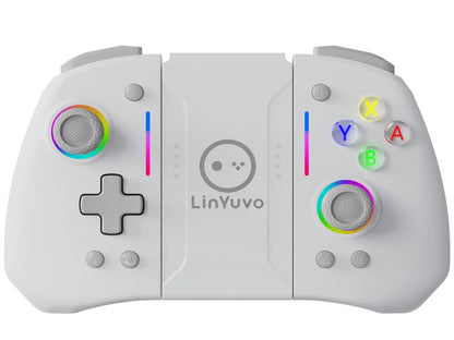 LinYuvo KS42 Meteor Light Wireless Joypad — 8-Color RGB Controller for Switch/Lite/OLED with Programmable Buttons, Turbo & Vibration