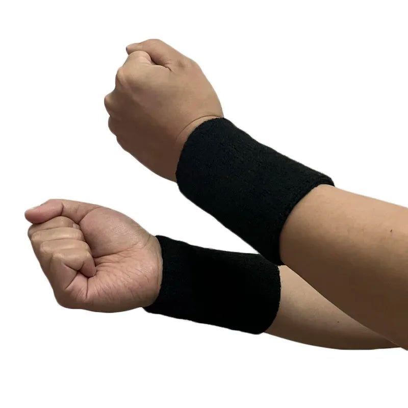 2PCS Sports Wristbands – Tennis & Fitness Sweat Bands for Basketball, Volleyball, Padel with Wrist Guard Cuffs