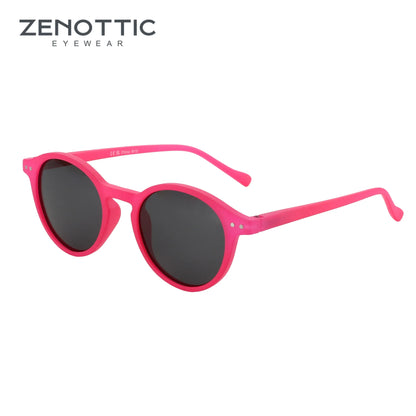 ZENOTTIC Retro Circular Polarized Sunglasses (S Size) – Vintage Small Round UV400 Goggles for Men & Women