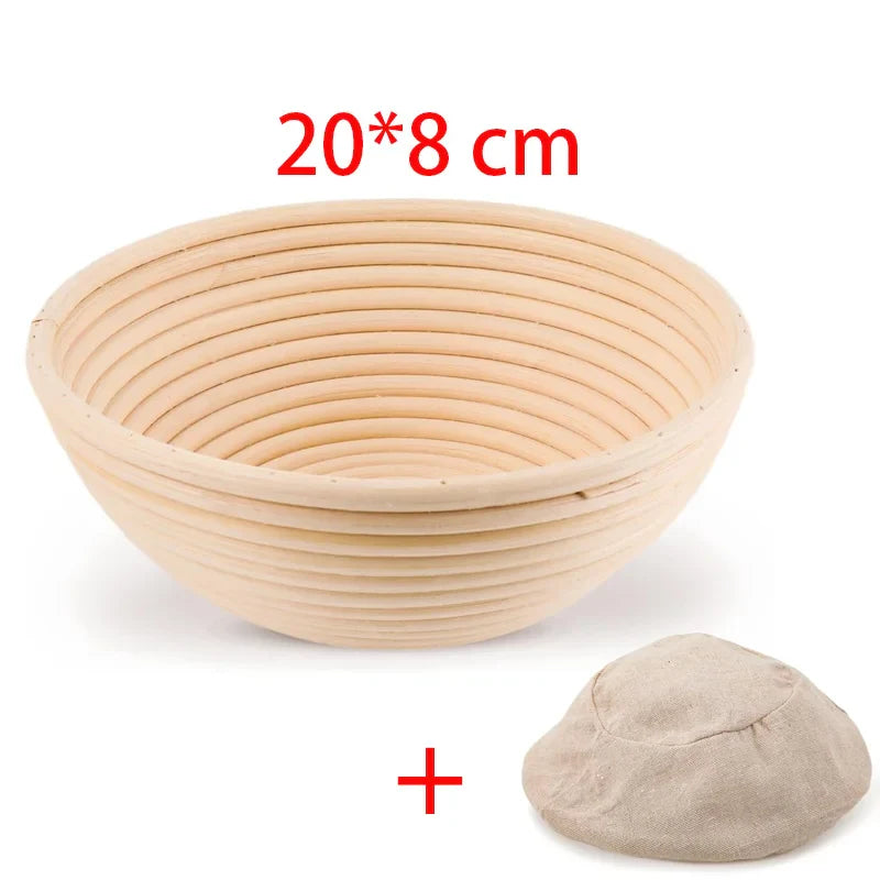 Oval Rattan Bread Proofing Basket — Wicker Dough Fermentation Sourdough Banneton Bread Basket