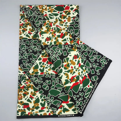African Real Wax Ankara Fabric - 100% Cotton 6 Yards Nigerian Print Party Dress Sewing Material